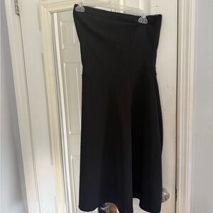 Charlotte Russe Black Strapless Midi Dress